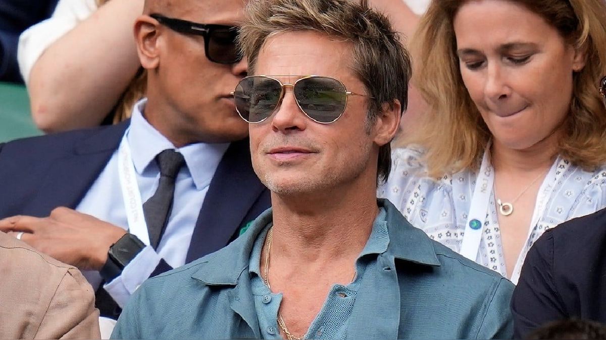 Brad Pitt reaparece en la final de Wimbledon y fans quedan sorprendidos por su apariencia